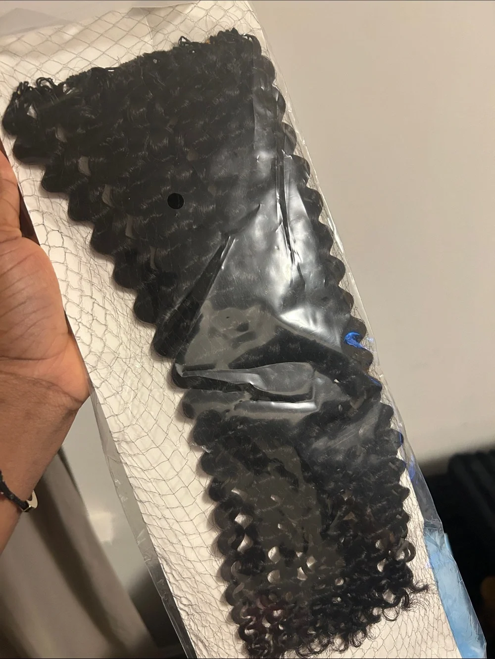 Deep Curly Pre-Wired Crochet Hair - Black